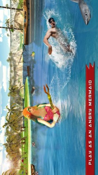 Mermaid Simulator 3D - Sea Animal Attack Games游戏截图1