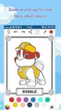 Coloring book for kids: paw游戏截图3