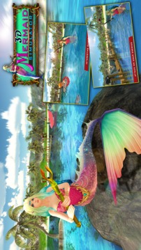 Mermaid Simulator 3D - Sea Animal Attack Games游戏截图2