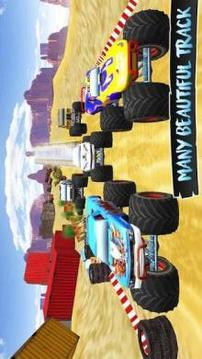 Drive Monster Trucks Ahead - Trucker Path Stunts游戏截图3