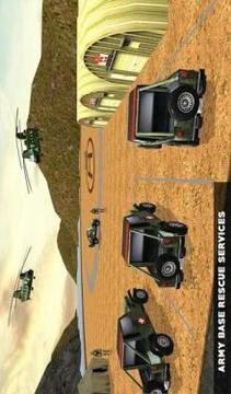 US Army Helicopter Rescue: Ambulance Driving Games游戏截图1