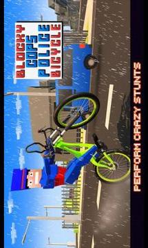 Blocky Cops Police Bicycle游戏截图3