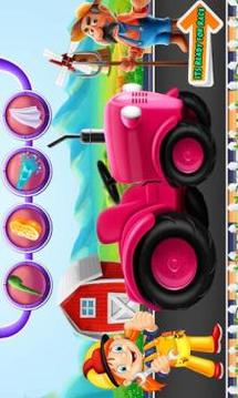 Multi Farm Tractor Wash Game: Repair & Design Game游戏截图1