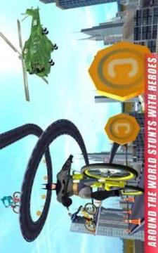 Real Superhero BMX Rider Racing Game游戏截图2