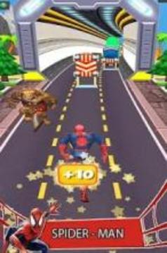 Subway Rush Spider 3D Super Hero Adventure游戏截图1