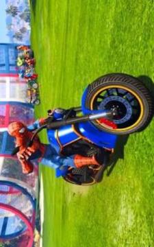 Superhero Tricky Bike Race游戏截图5