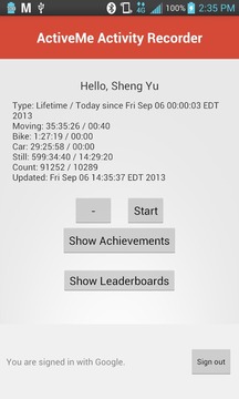 ActiveMe Activity Recorder游戏截图2