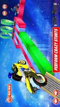 Impossible Crazy Bike Stunt Racing Drive 3D游戏截图1