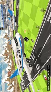 Flight Simulator : Blocky Airplane Pilot 3D Free ✈游戏截图4