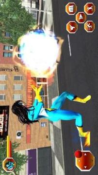 Grand Flying Spider Girl 3D Rescue Game游戏截图3