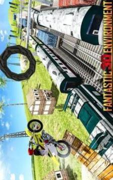 Crazy Bike Train Stunts Tricky Master游戏截图4