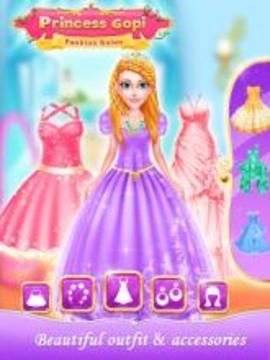 Princess Gopi Doll Fashion Salon -Makeup & Dressup游戏截图1