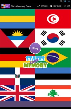 States Memory Game游戏截图1