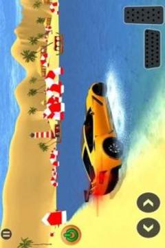 Water Car Race Impossible Stunt Racing游戏截图2