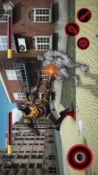 Black Super Panther Hero : amazing fight vs spider游戏截图2