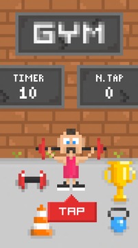 Tap Gym Sport Fun Weightlifter游戏截图1