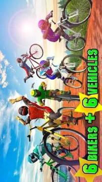 Crazy Bicycle Race - Mad Tricks游戏截图3