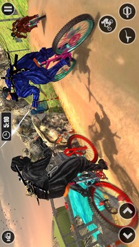 Superhero Ninja BMX Bicycle racing hill climb游戏截图3
