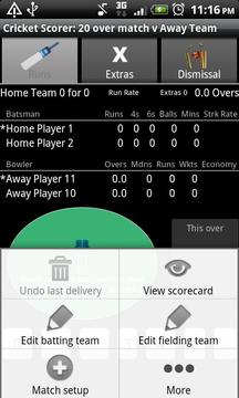 Android Cricket Scorer游戏截图4