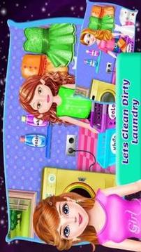 School Girls House Cleaning Games游戏截图1