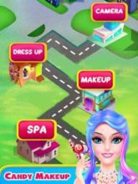 Candy Makeup Artist - Sweet Salon Games For Girls游戏截图5