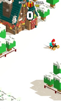 Santa Snowboarding: Blocky游戏截图5