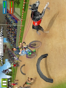 Dog Bikejoring: Bicycle Rider & K9 Dog Racing Game游戏截图4