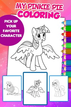 Pinkie Pie Coloring Game游戏截图4