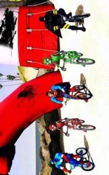 Superhero Bmx Racing Stunt: Mtb Bicycle Race Game游戏截图1