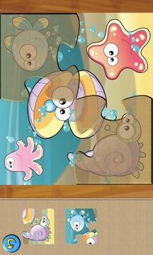 Kids Sea Animals Jigsaw Puzzle游戏截图1