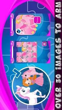 Ponies Princess Puzzle Pictures游戏截图2