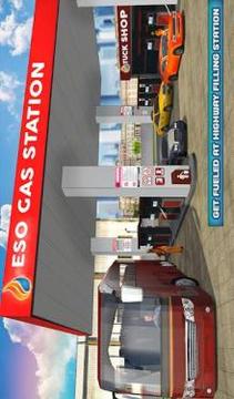 Smart Bus Wash Service: Gas Station Parking Games游戏截图2