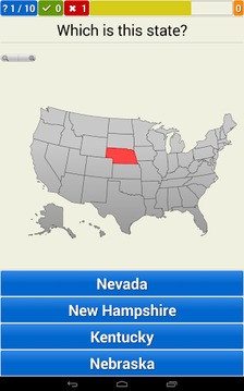 Geography of the USA Quiz游戏截图4