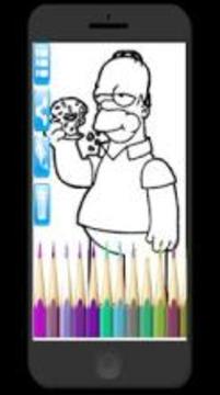 coloring for simpson游戏截图2