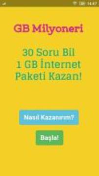 1 GB Kazan - Bedava İnternet Paketi游戏截图4