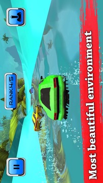 Water Slide Car Race and Stunts : Waterpark Race游戏截图2