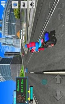 Bike Super Hero Stunt Driver Simulator游戏截图3