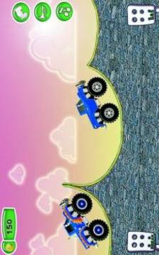 Mountain Race Monster Truck 2D Game游戏截图1