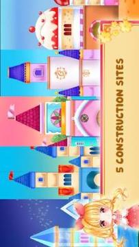 Princess Cherry Castle Blocks Construction Builder游戏截图3