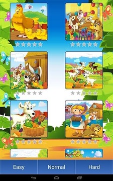 农场卡通动物拼图游戏截图5