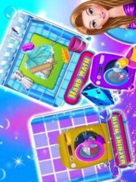 Laundry Wash Clothes And Ironing Game For Girls游戏截图1