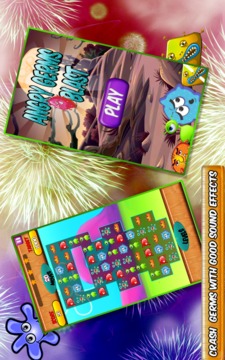 Sweet Germ Crush: Match 3 Game游戏截图4