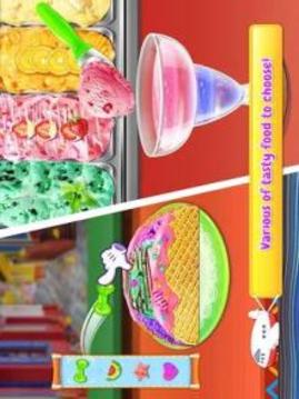 Rainbow Unicorn Ice Cream Food Maker Cooking Games游戏截图1