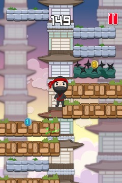 Ninja Escape - Skyrocket Up游戏截图2