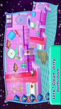 School Girls House Cleaning Games游戏截图3