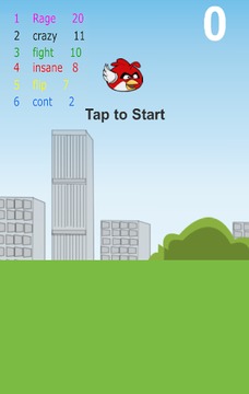 FloppyBird : in the city游戏截图2