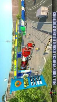 Oil Tanker Long Trailer Truck Simulator-Road Train游戏截图4