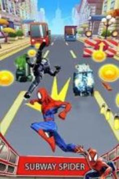 Subway Rush Spider 3D Super Hero Adventure游戏截图2