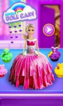 Princess Doll Cake Maker - DIY Cooking Kids游戏截图1