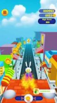 Super Subway Rush Rabbit Run游戏截图2